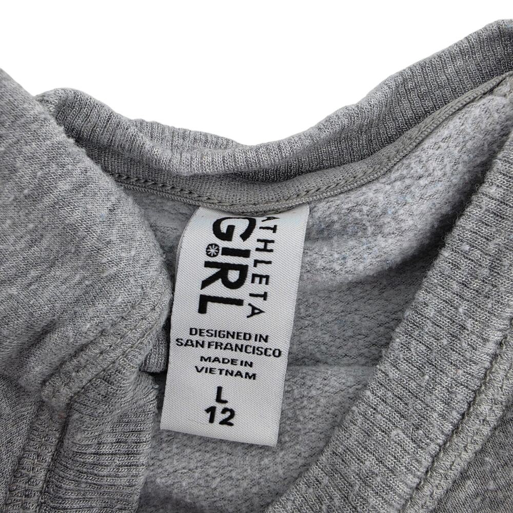 5 PC Lot Athleta Girl Gray, Cream, & Black Tops, Sweatshirts, & Pants Size L/12 - Picture 6 of 8